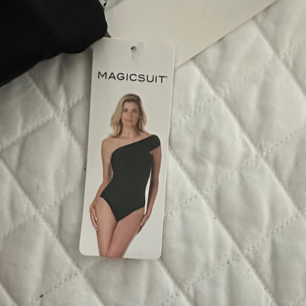 Magicsuit Elegant Black One-Shoulder Swimsuit